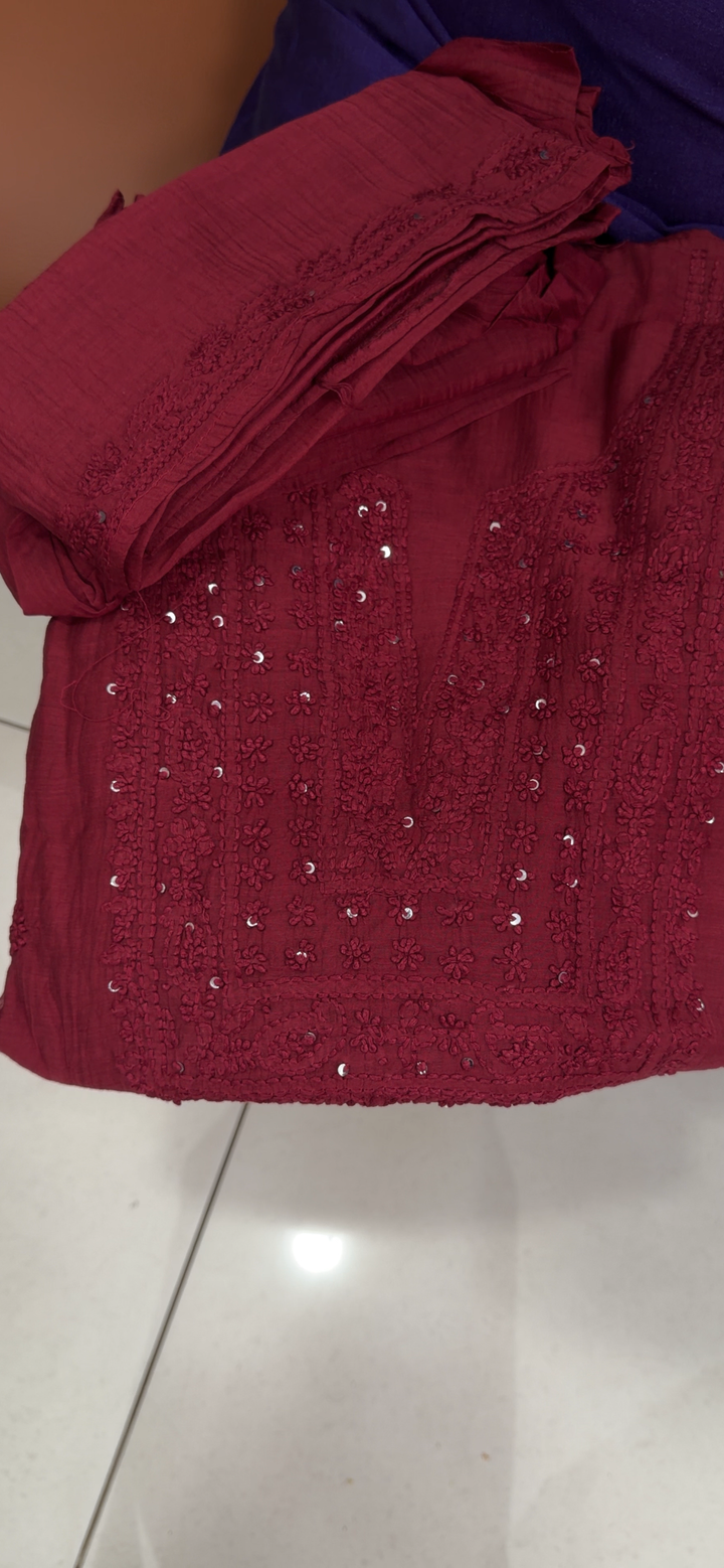 MUL CHANDERI UNSTITCHED SALWAR SUITS - NUWA - 2184