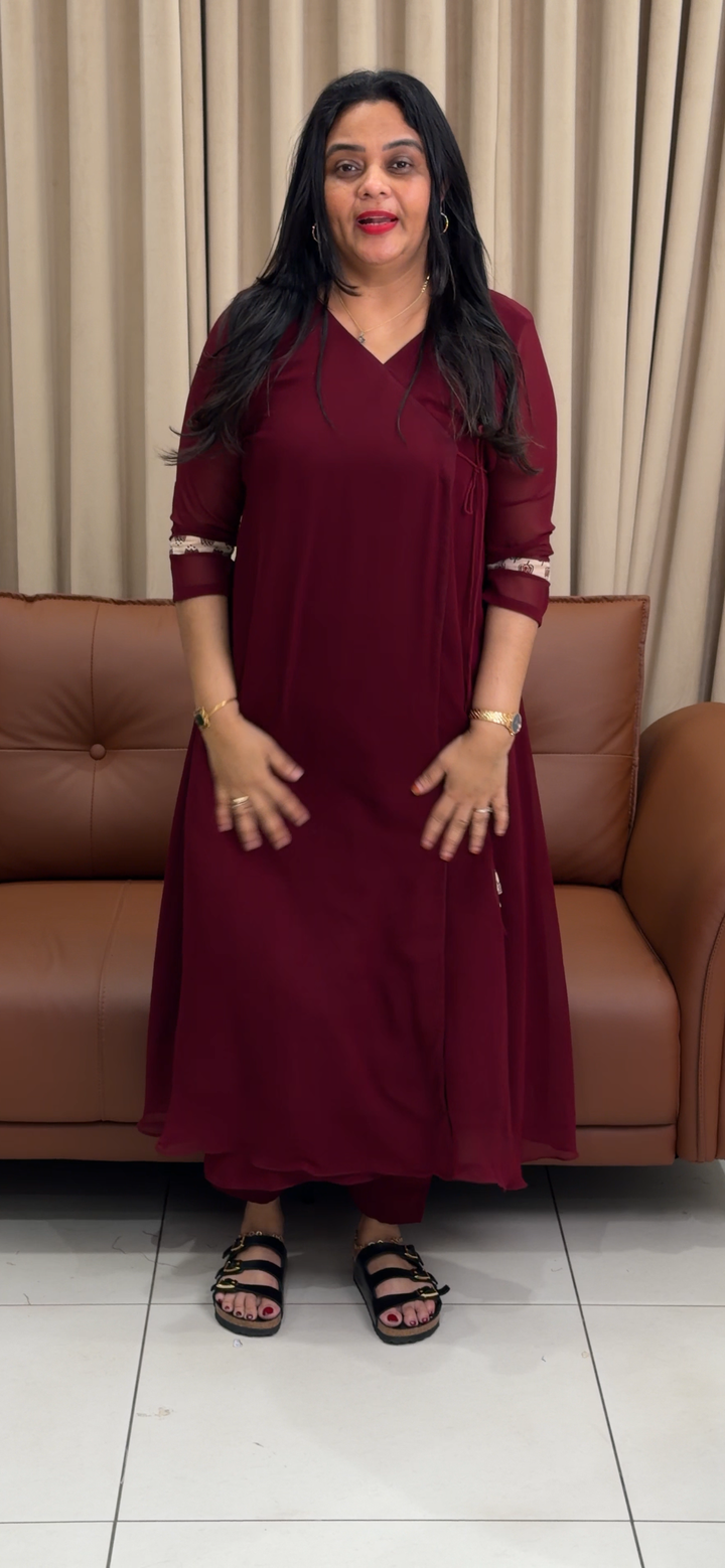 IN-HOUSE FAUX GEORGETTE TOP AND BOTTOM - NUWA - 1635