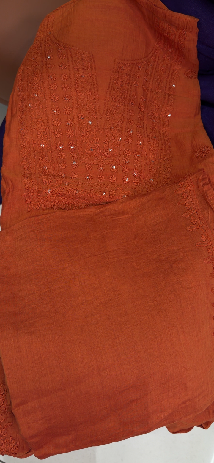 MUL CHANDERI UNSTITCHED SALWAR SUITS - NUWA - 2184