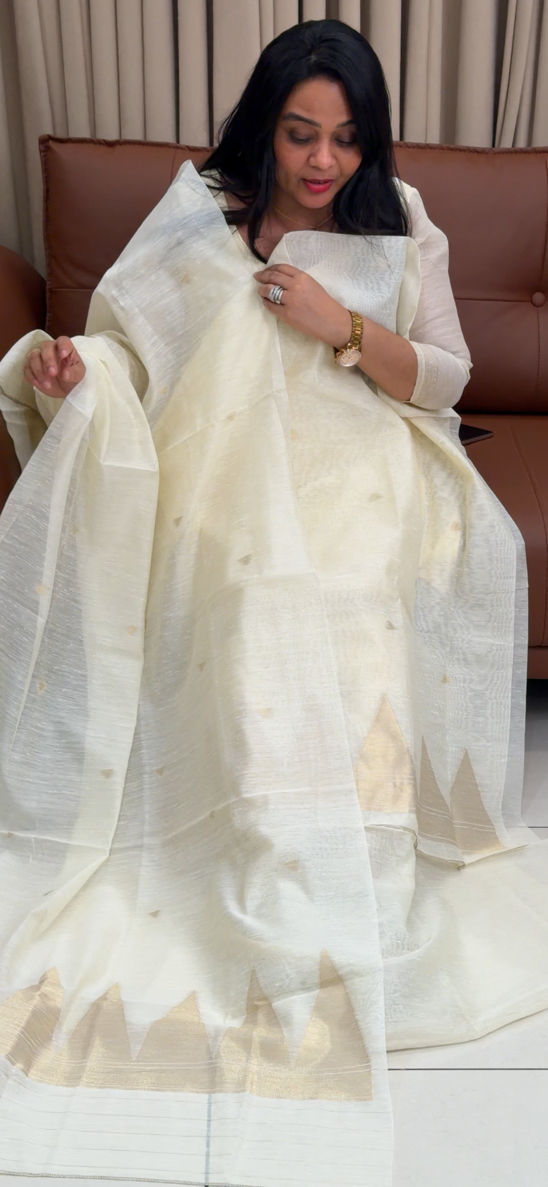 LINEN UNSTITCHED SALWAR SUITS - NUWA - 1936