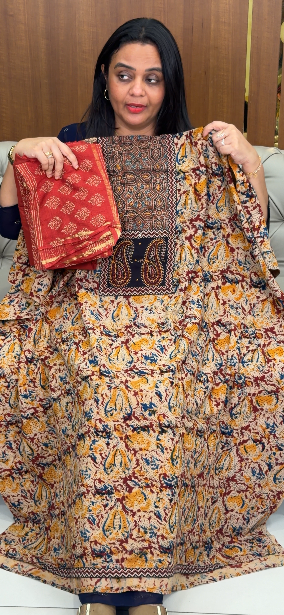 COTTON UNSTITCHED SALWAR SUITS - NUWA - 1085
