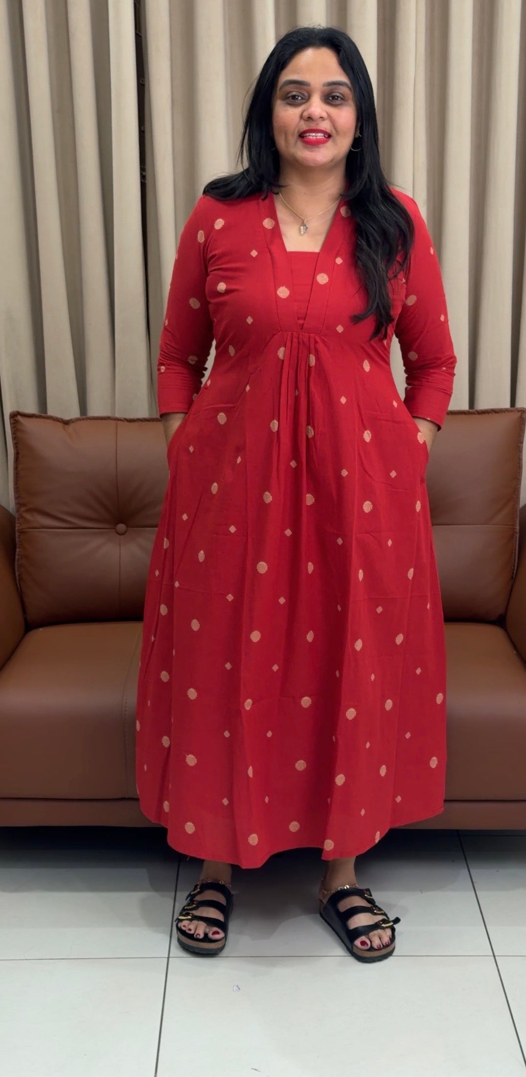 IN-HOUSE COTTON JAMDANI ALINE TOPS - NUWA-1632