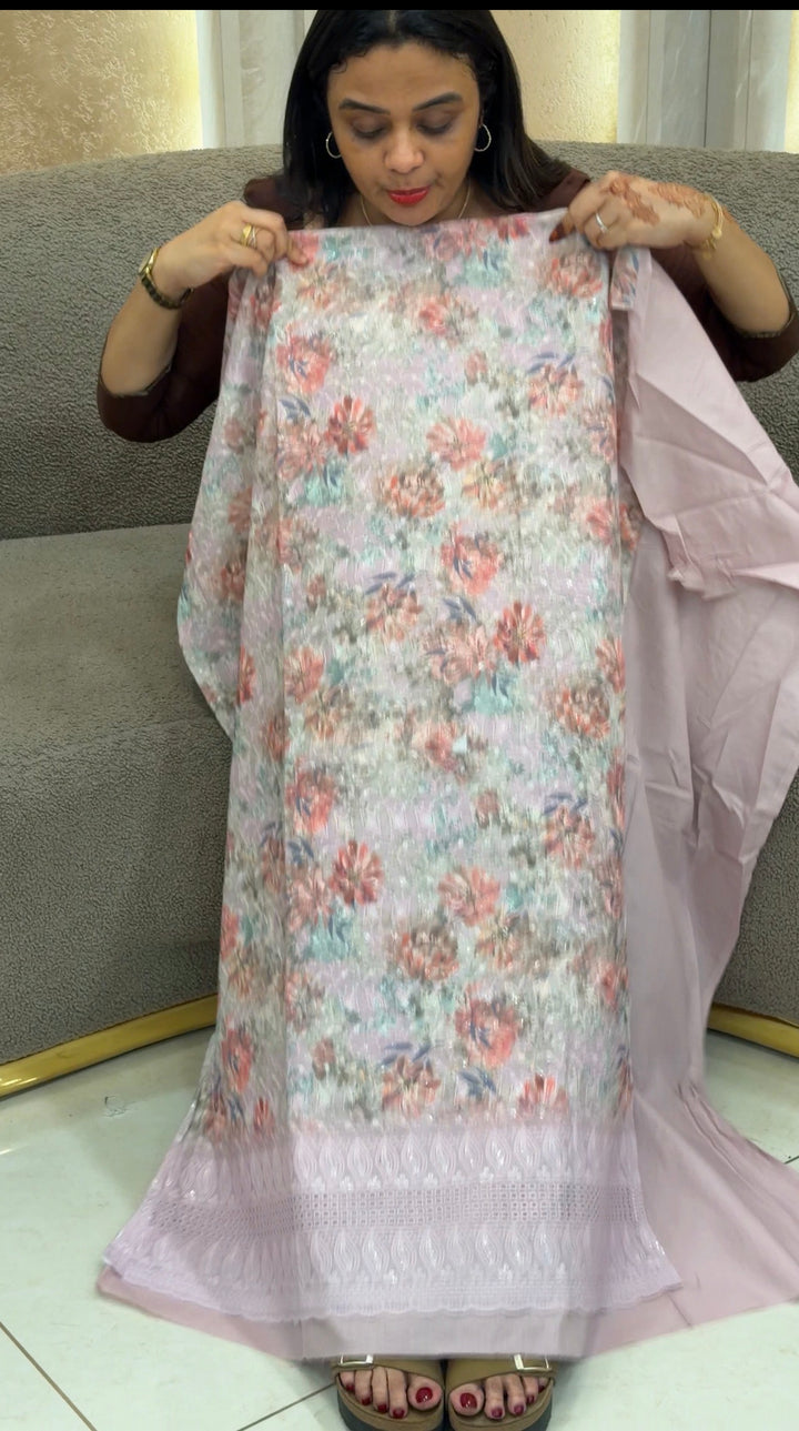 COTTON PRINTED UNSTITCHED SALWAR SUITS - NUWA-1200