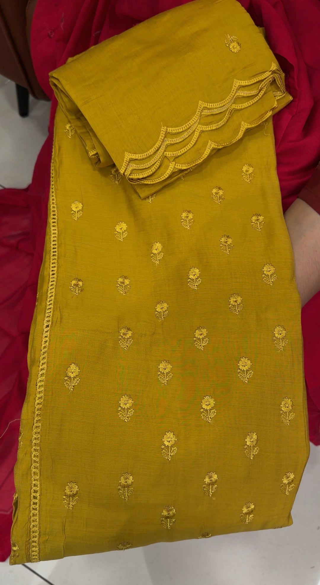 MALAI CHANDERI UNSTITCHED SALWAR SUITS - NUWA-1841