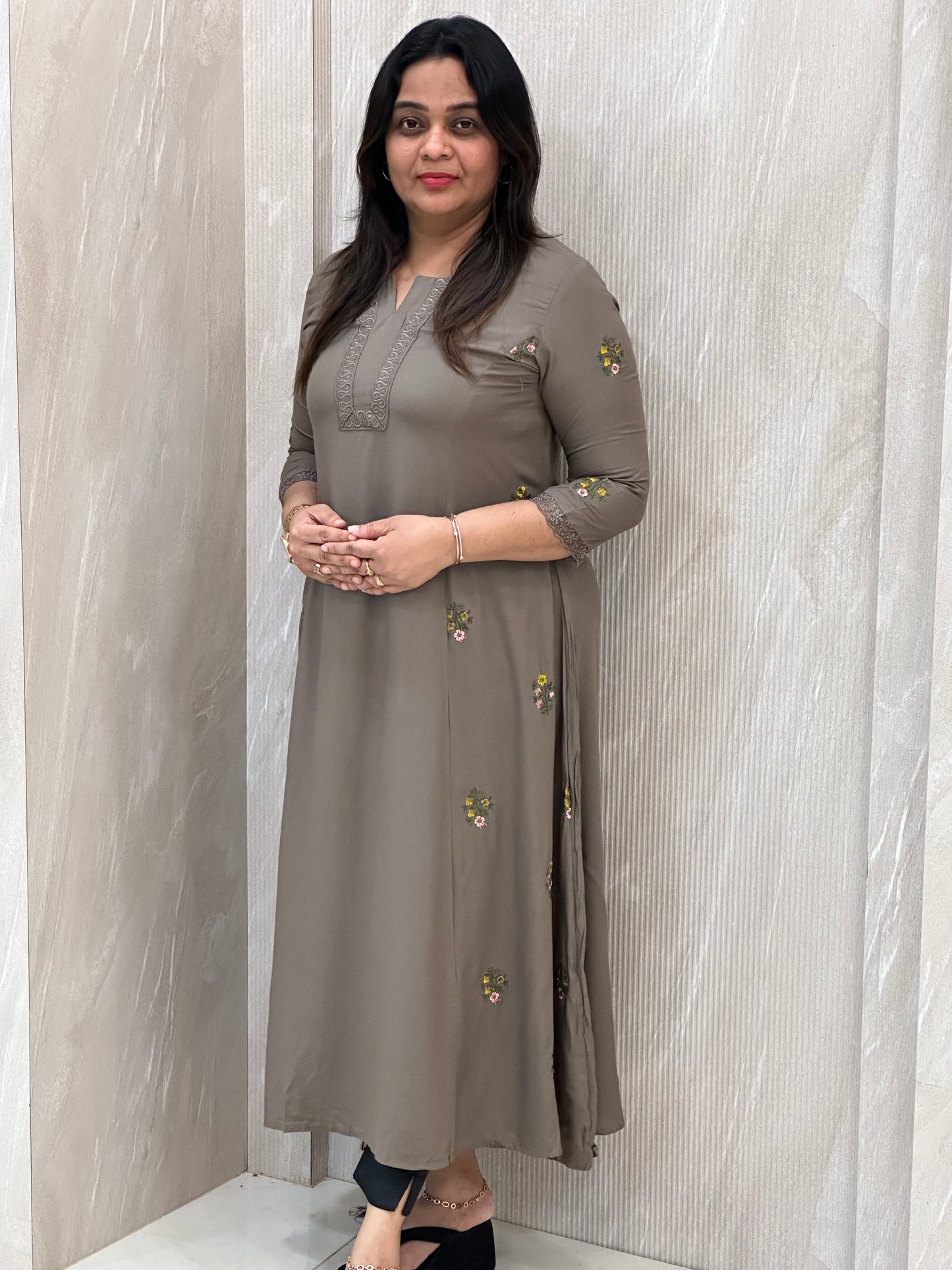 SEMI PARTY WEAR ALINE TOPS - NUWA-005