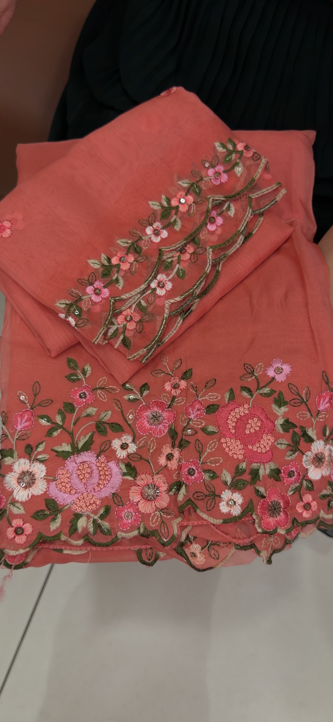SOFT ORGANZA UNSTITCHED SALWAR SUITS - NUWA - 1892