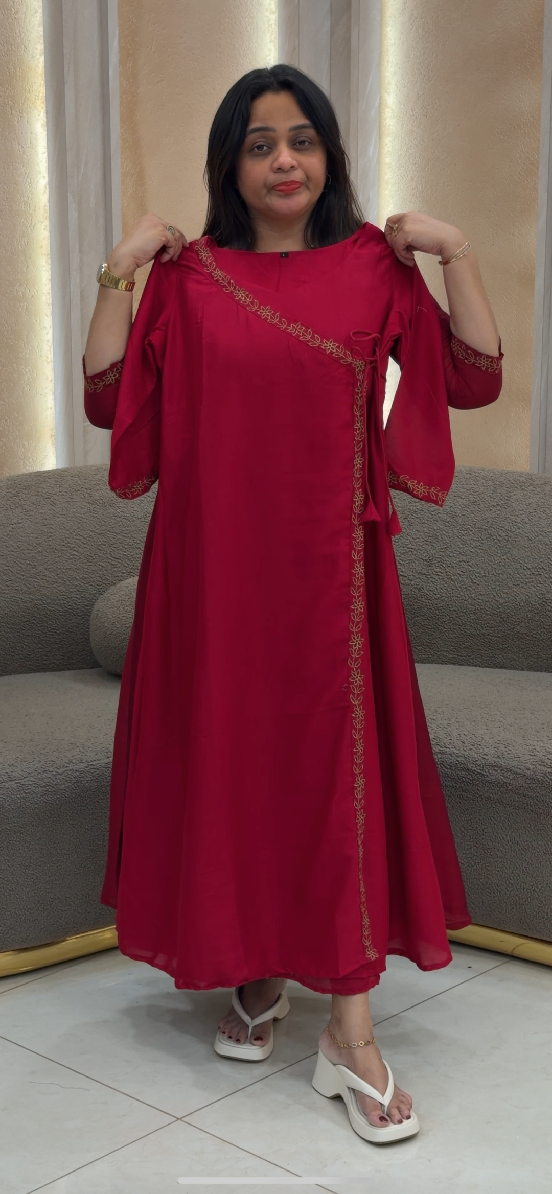 HANDWORKED LONG ALINE TOPS  - NUWA -158