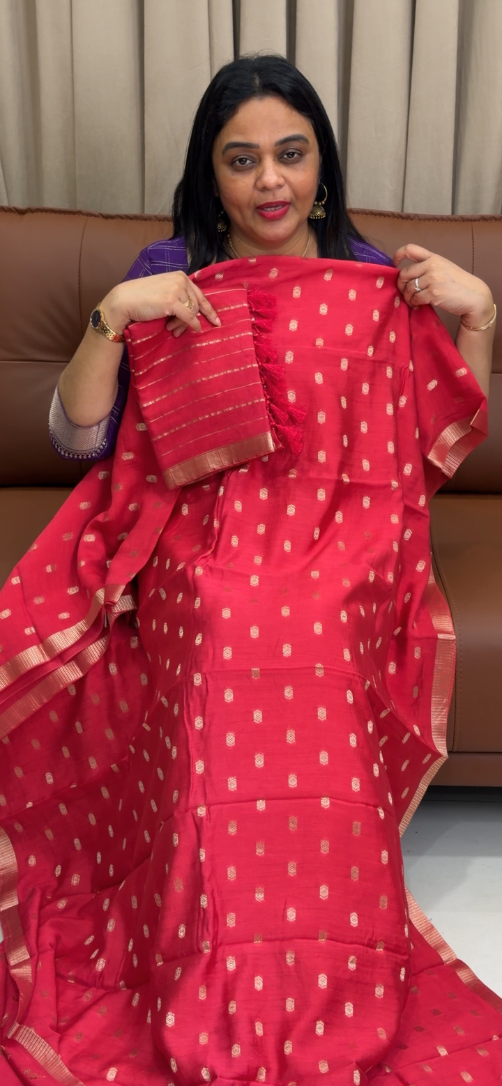 BANARASI MUL UNSTITCHED SALWAR SUITS - NUWA - 1562