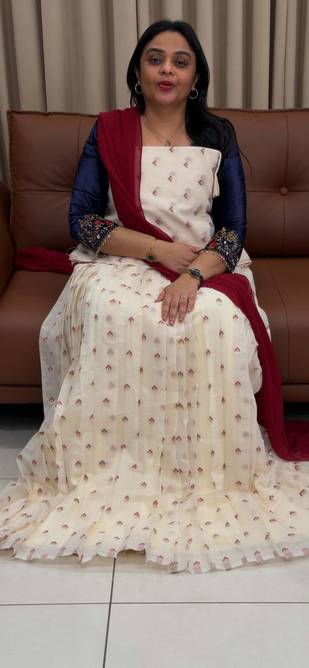 IN-HOUSE SEMI STITCHED DHAVANI SETS - NUWA - 1714