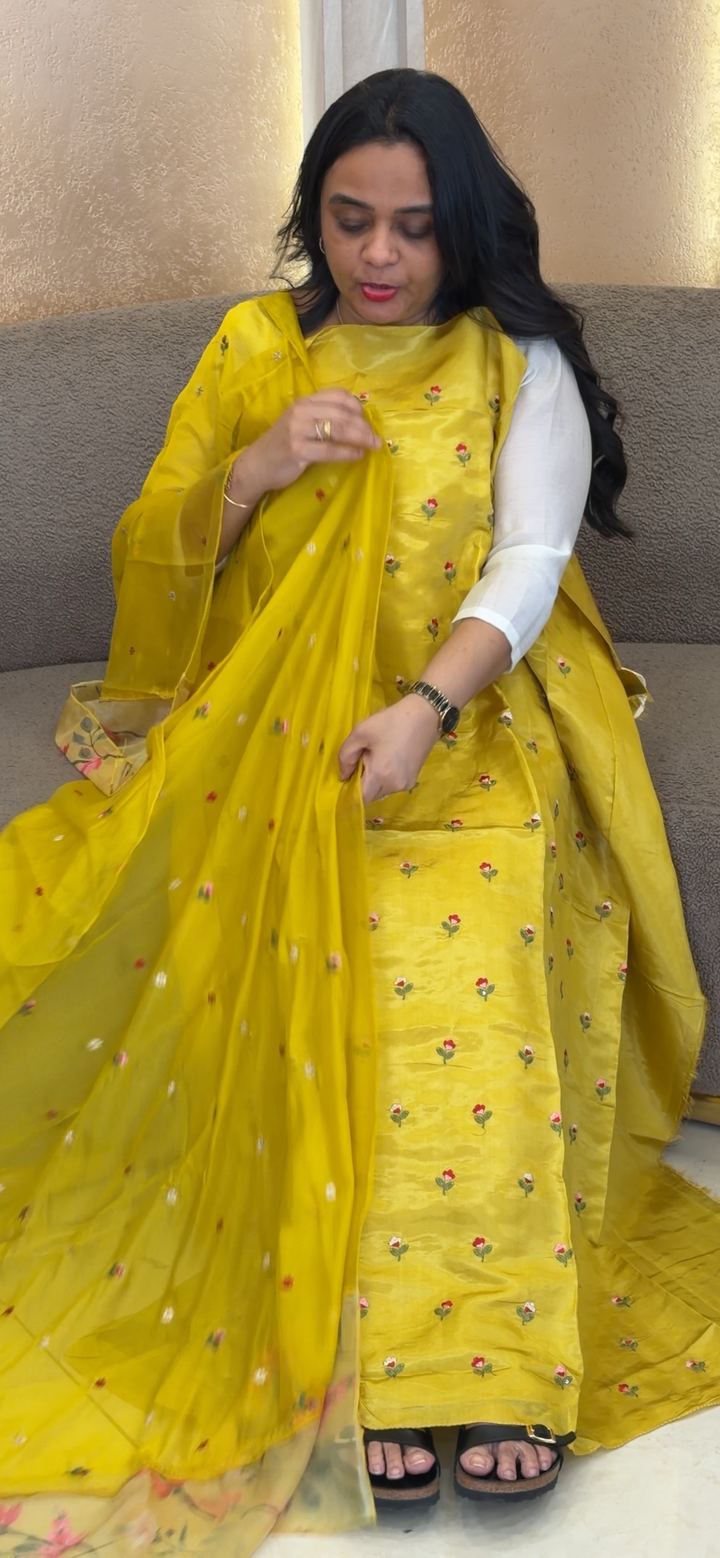 CRAPE UNSTITCHED SALWAR SUITS - NUWA-2025