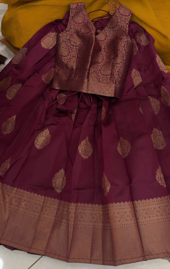 IN-HOUSE SILK CROP TOP AND SKIRTS  - NUWA-1394