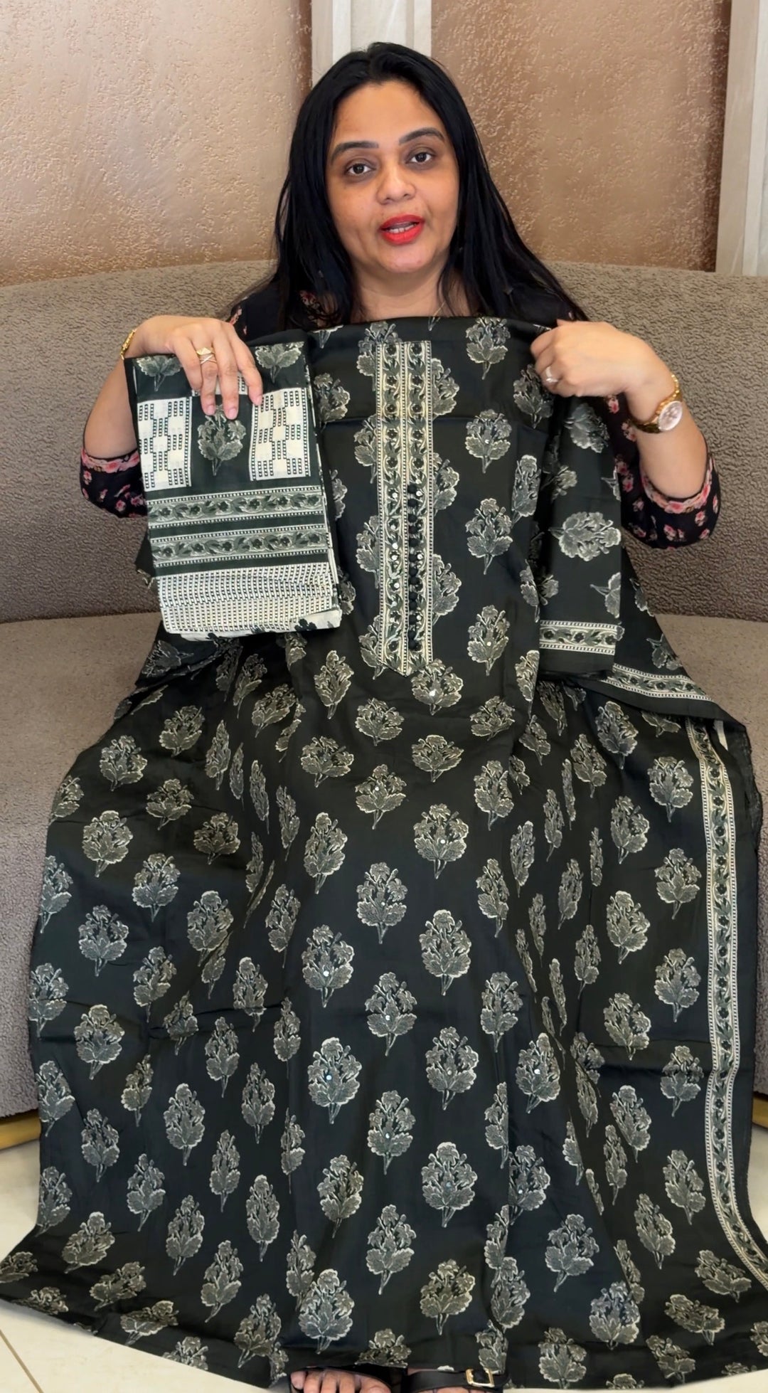 COTTON PRINTED UNSTITCHED SALWAR SUITS - NUWA-2250