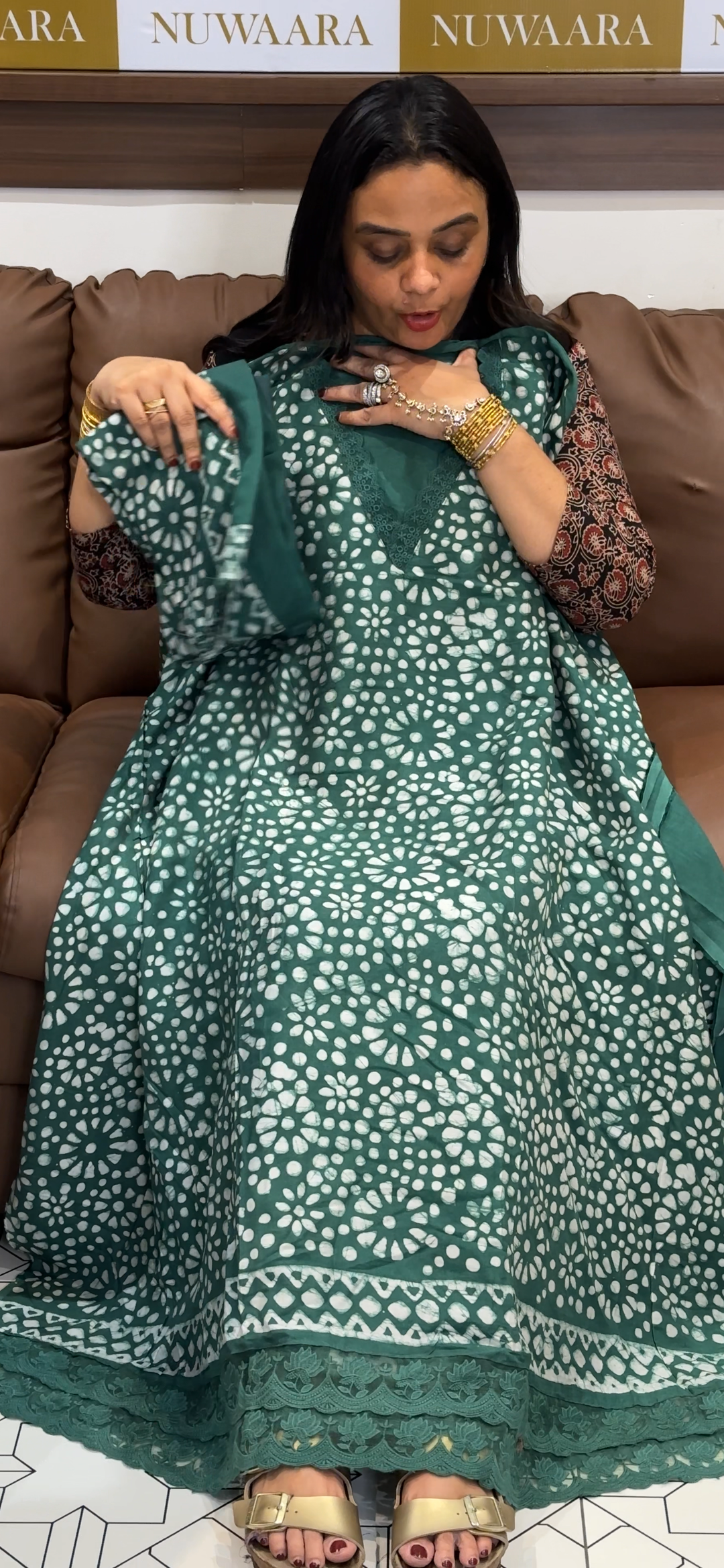 MALAI CHANDERI UNSTITCHED SALWAR SUITS - NUWA - 740