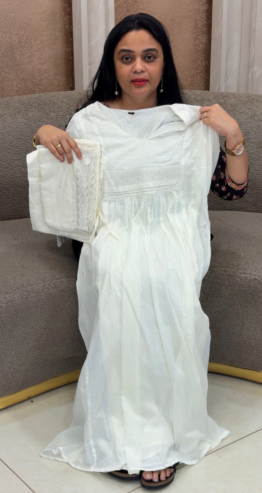 MULMUL COTTON TOP, BOTTOM AND DUPATTA - NUWA-2280
