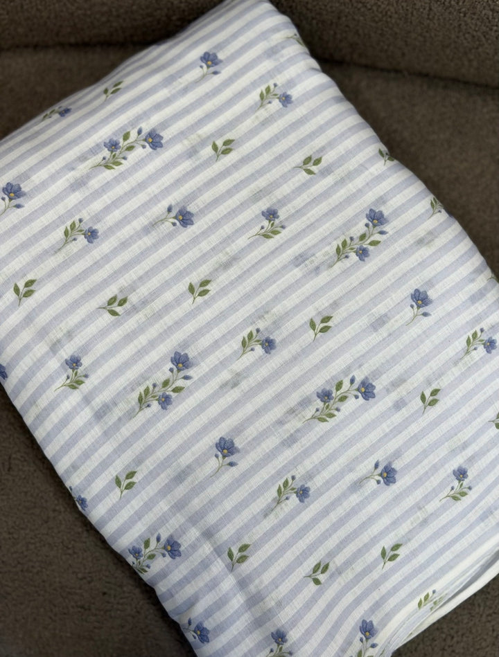 PRINTED LINEN RUNNING MATERIAL - NUWA-2074