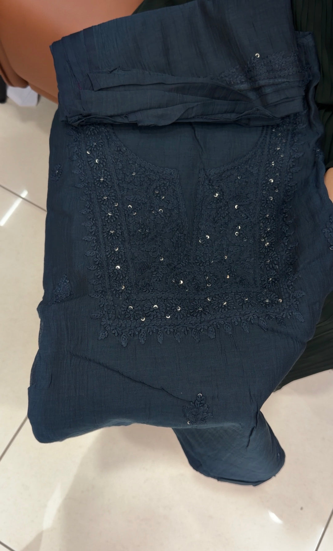 MALAI CHANDERI UNSTITCHED SALWAR SUITS - NUWA-1890