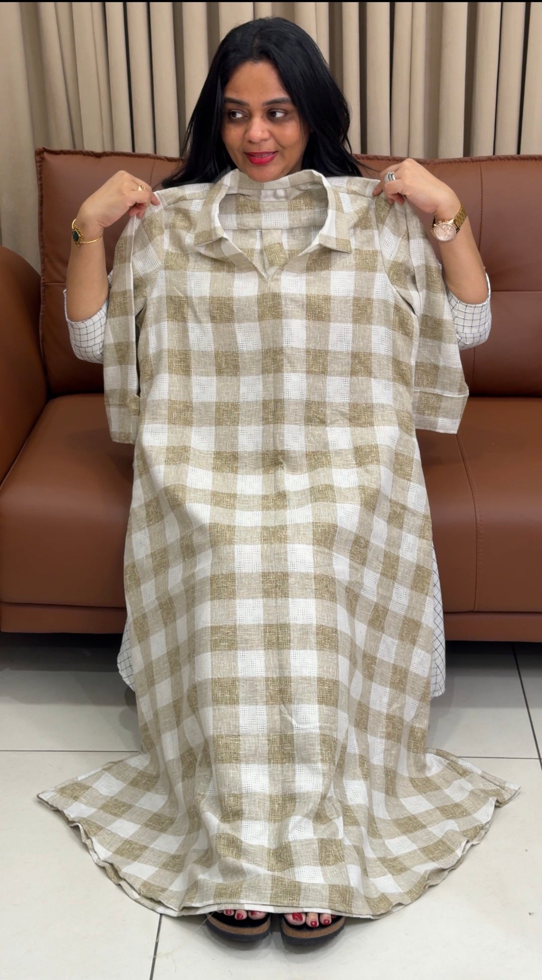IN-HOUSE HANDLOOM COTTON TUNIC TOPS - NUWA-1837