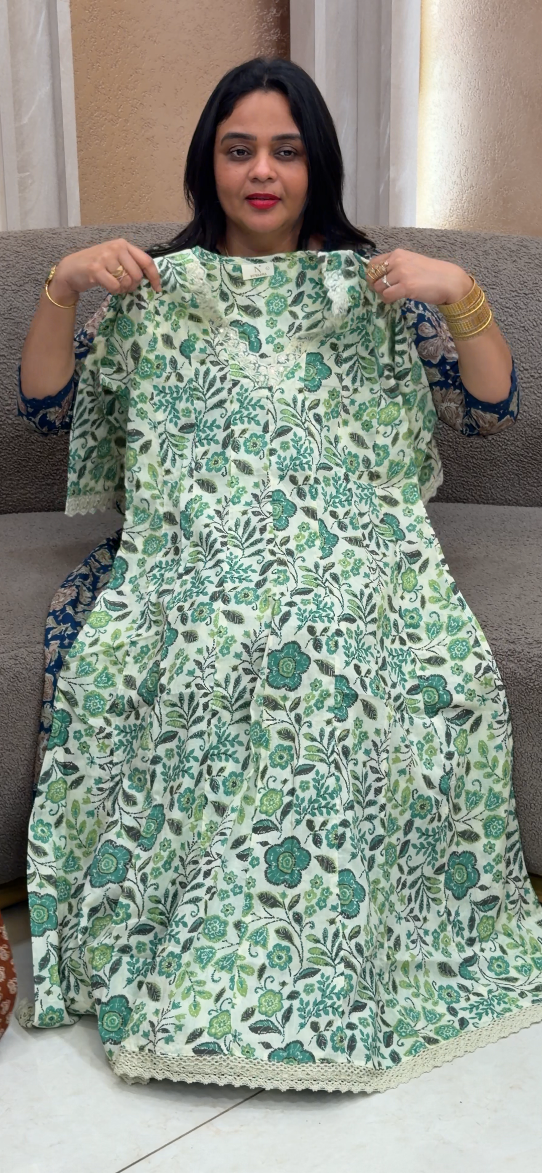 PRINTED ANARKALI TOPS - NUWA - 1622