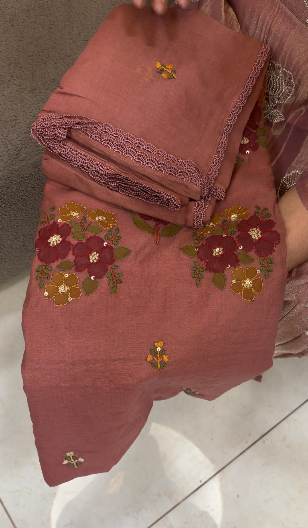 MALAI CHANDERI UNSTITCHED SALWAR SUITS - NUWA-1644