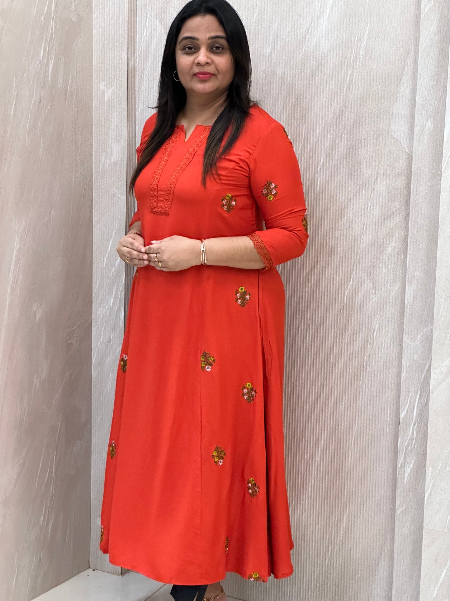 SEMI PARTY WEAR ALINE TOPS - NUWA-005