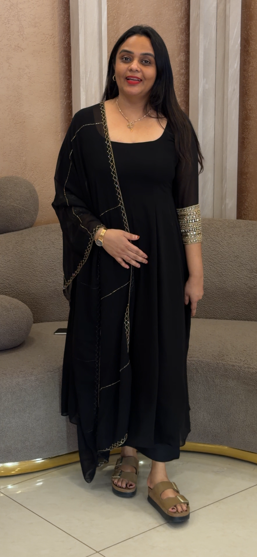 ANARKALI TOP, BOTTOM AND DUPATTA - NUWA - 2099