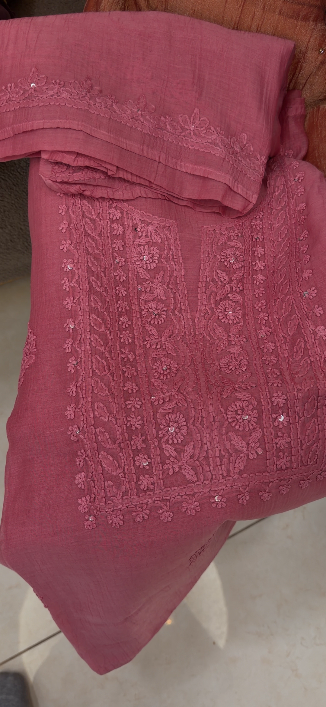 CHIKANKARI UNSTITCHED SALWAR SUITS - NUWA - 1305