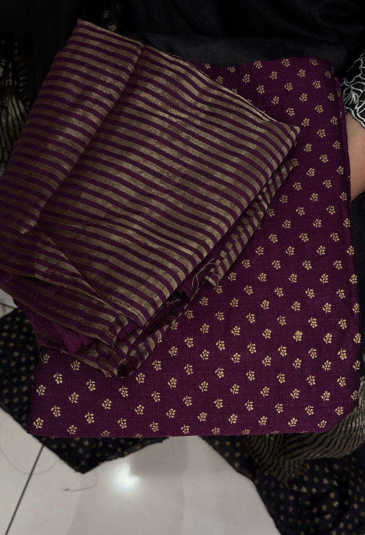 SEMI RAW SILK UNSTITCHED SALWAR SUITS - NUWA-1839
