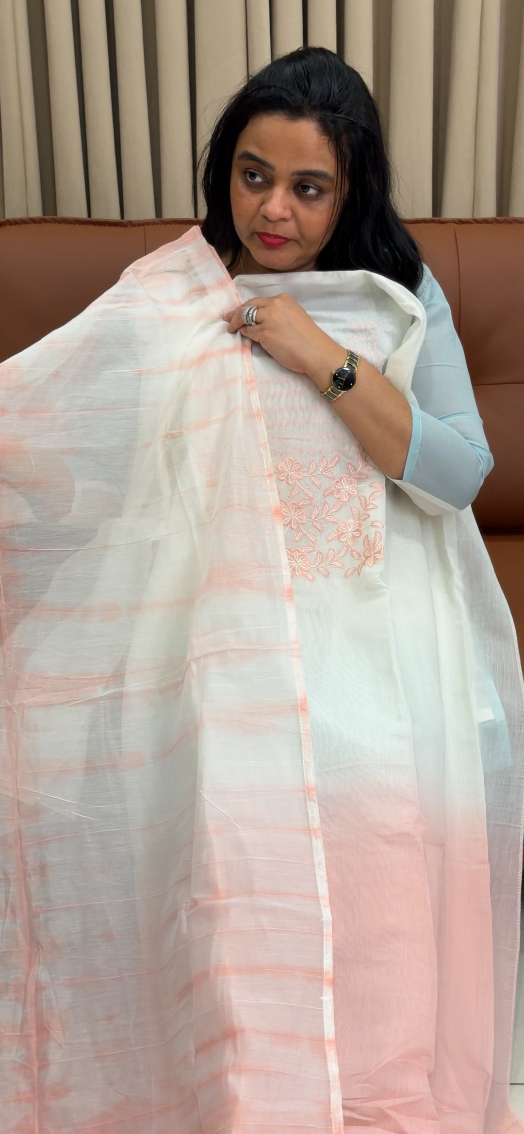 MALAI CHANDERI UNSTITCHED SALWAR SUITS - NUWA - 1979