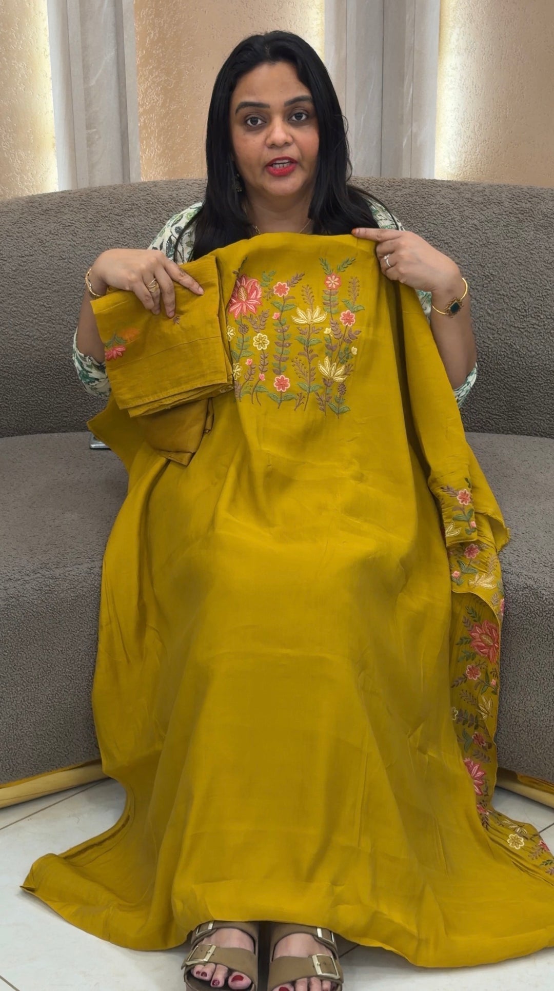 MUL CHANDERI UNSTITCHED SALWAR SUITA - NUWA-1474