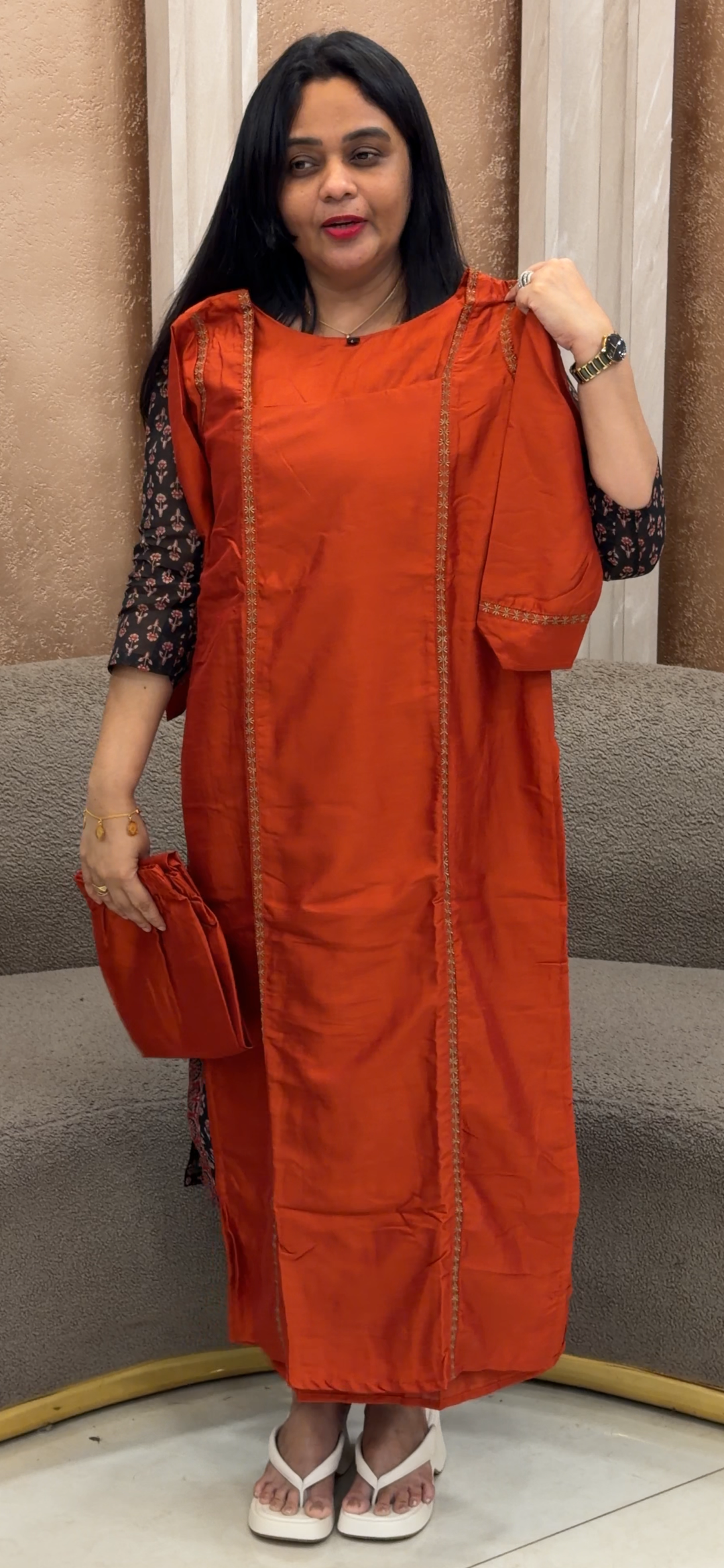 OFFER SALE SLUB SILK CO-ORD SETS - NUWA - 2355
