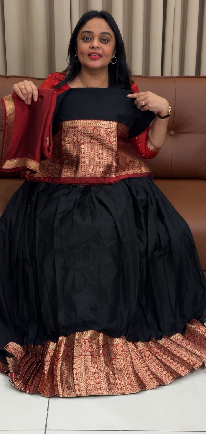 SEMI STITCHED DHAVANI SETS - NUWA-1709