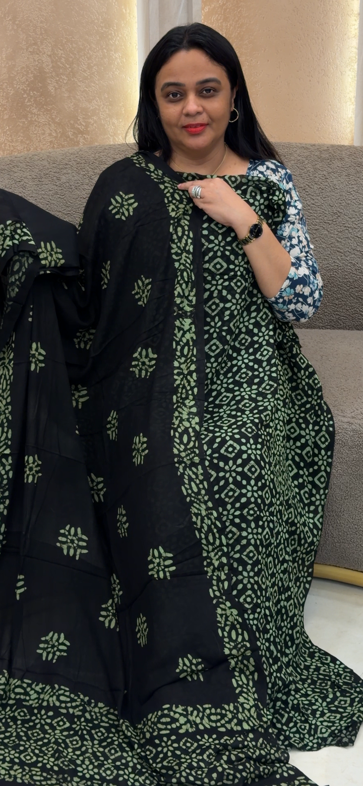 VISCOSE GEORGETTE UNSTITCHED SALWAR SUITS - NUWA - 2410
