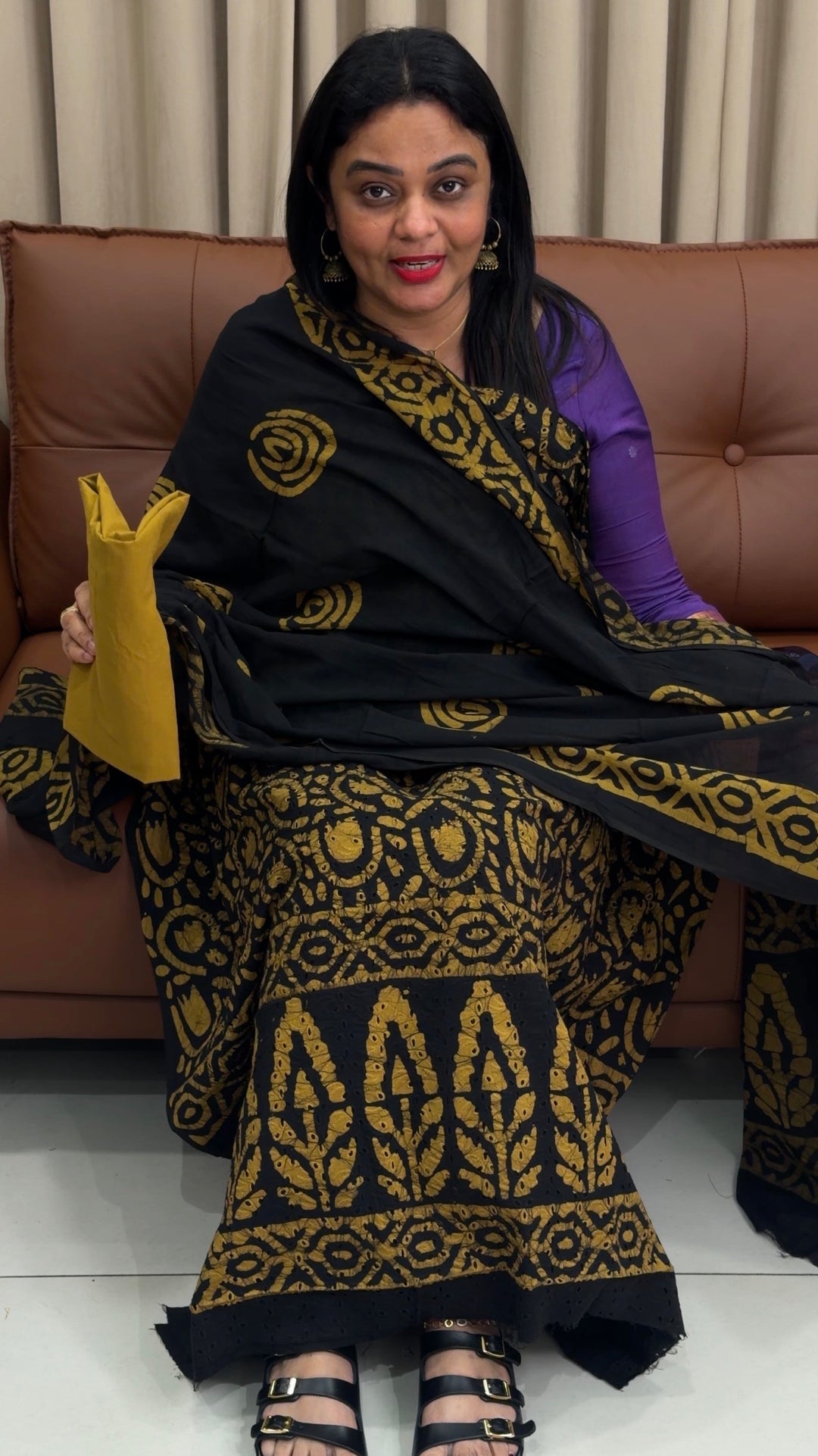 BATIK PRINTED UNDTITCHED SALWAR SUITS - NUWA-1605
