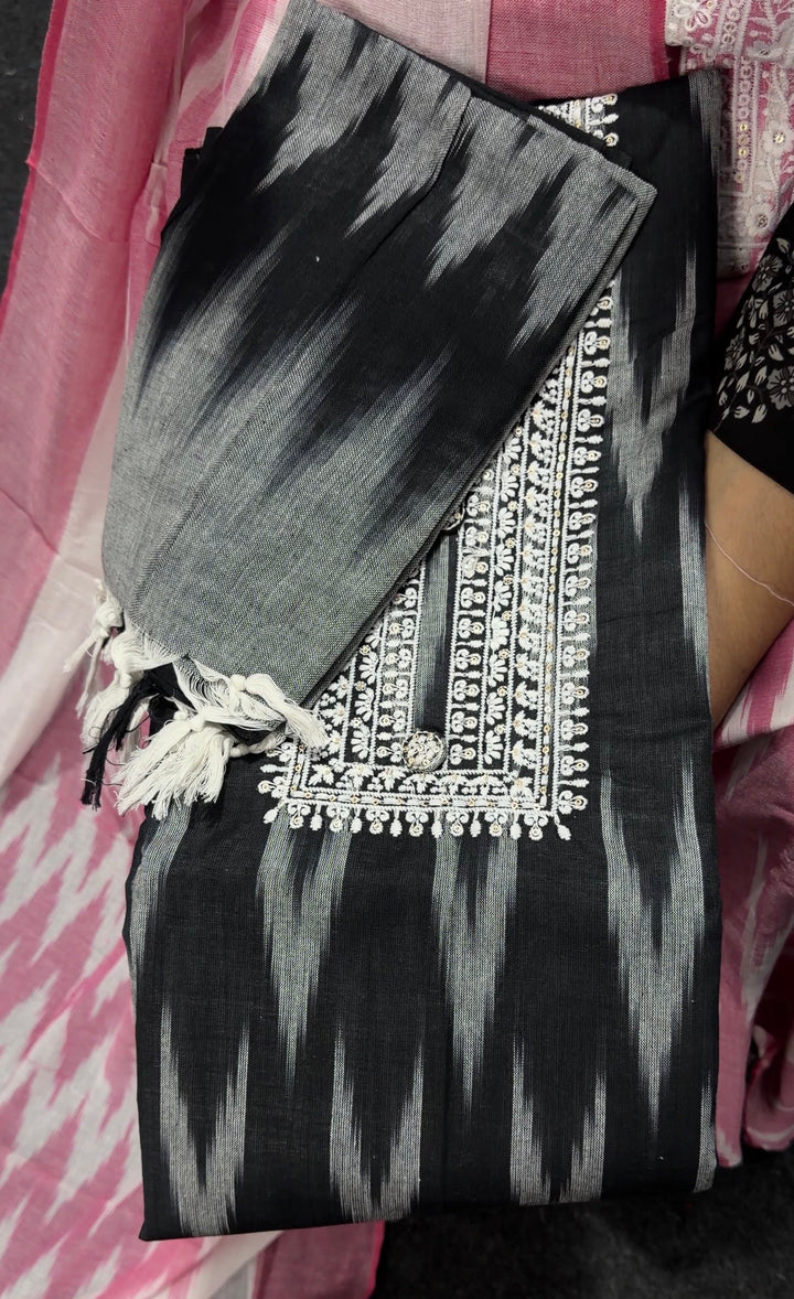 IKAT PRINTED UNSTITCHED SALWAR SUITS - NUWA - 2538