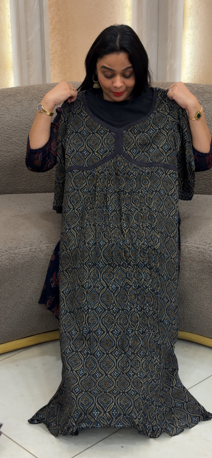 IN-HOUSE PRINTED CHINON ALINE TOPS - NUWA - 1434