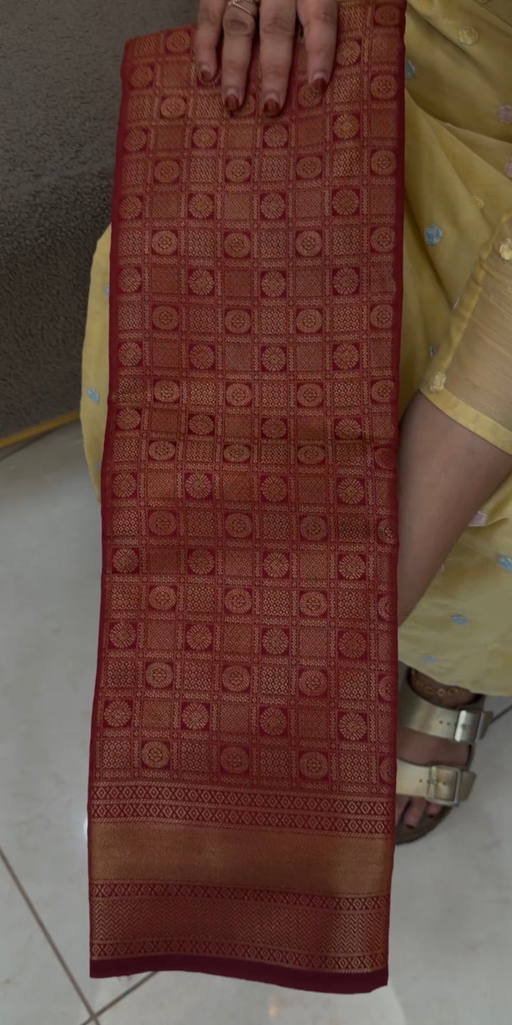 SEMI BROCADE SAREES - NUWA-826