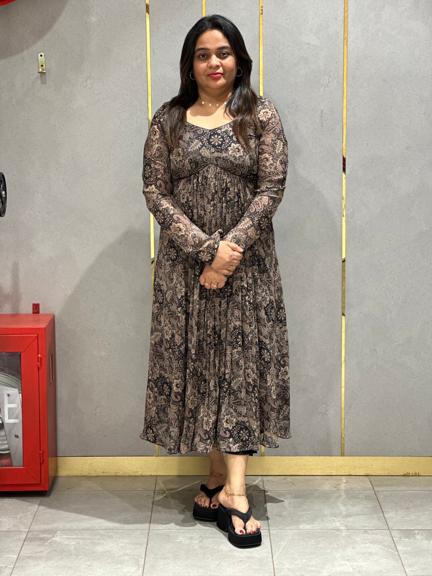 PRINTED ALIYA CUT TOPS - NUWA-014