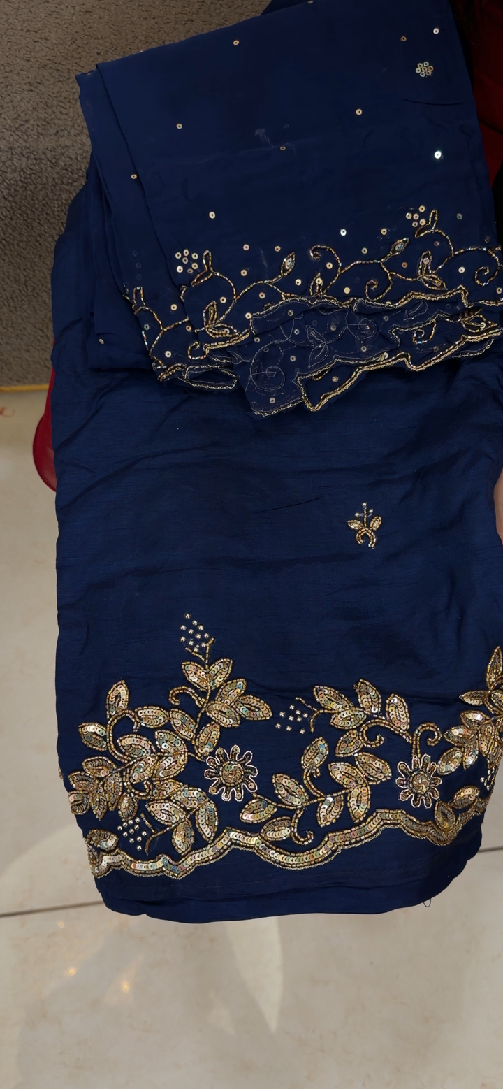 SILK UNSTITCHED SALWAR SUITS - NUWA - 2132