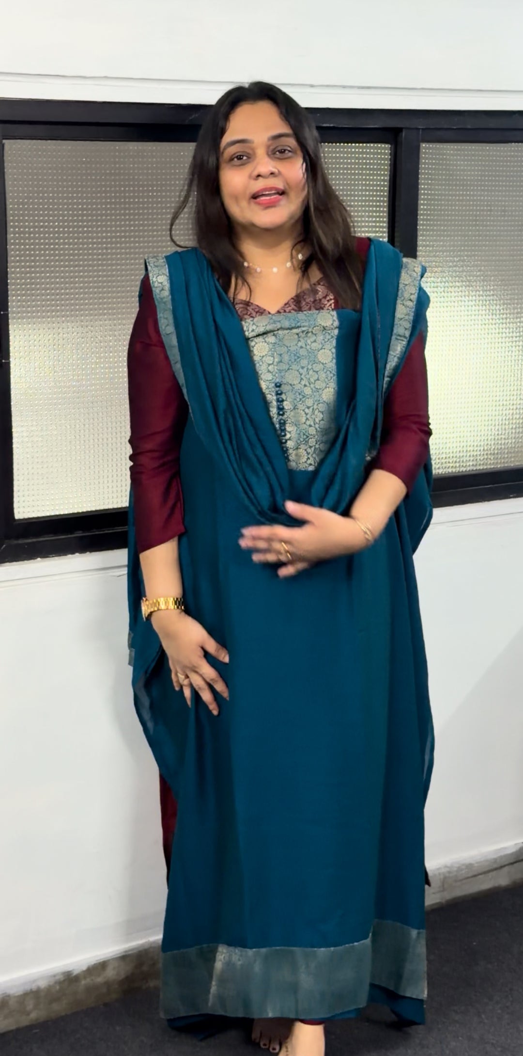 SEMI RAW SILK UNSTITCHED SALWAR SUITS - NUWA-210