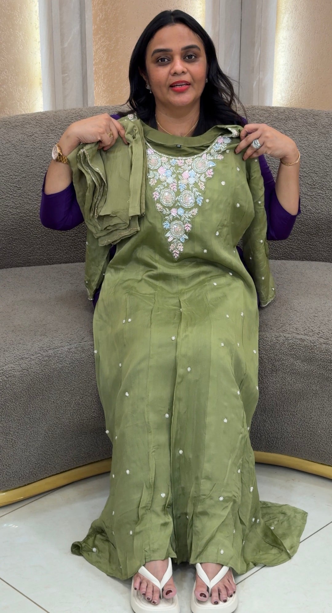 PREMIUM ANARKALI TOP BOTTOM AND DUPATTA - NUWA-894