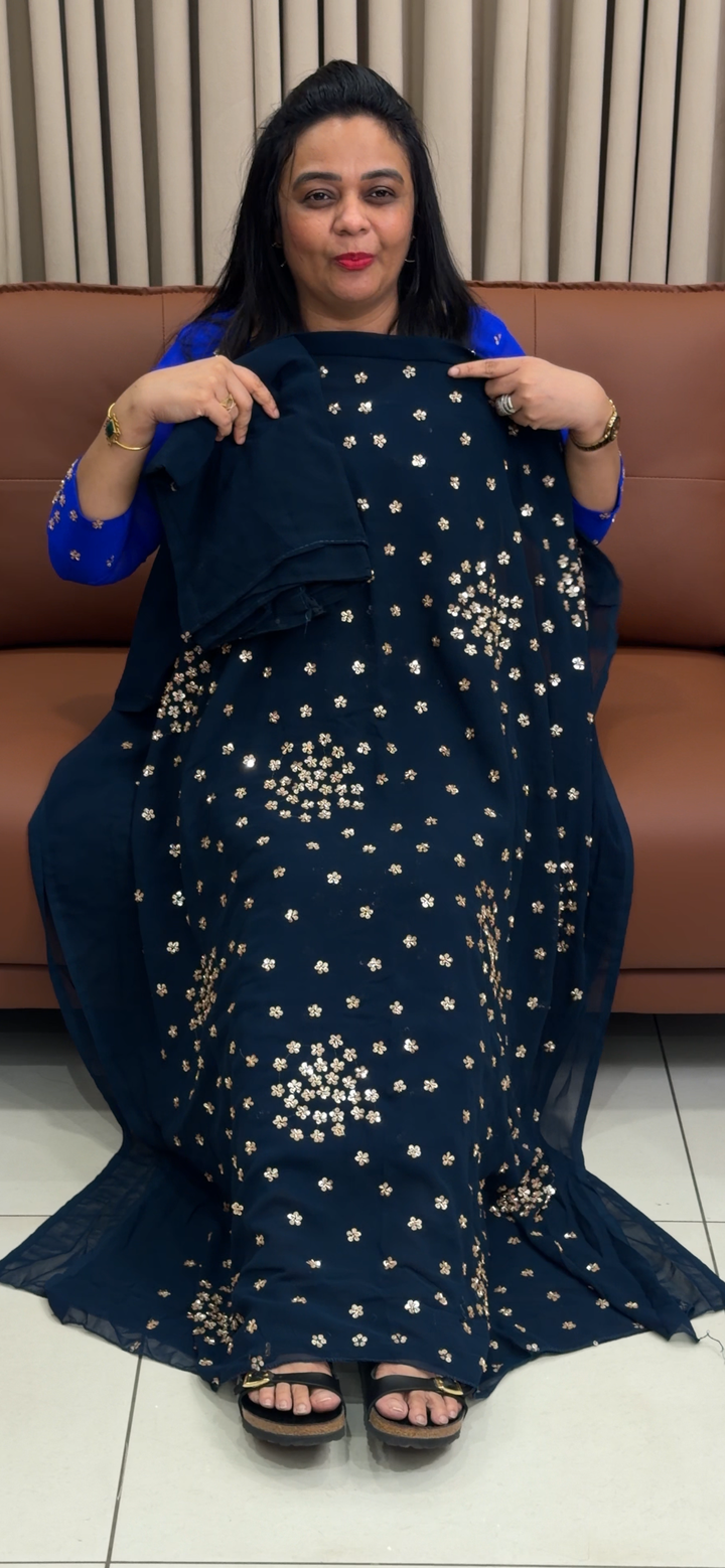 HAND WORKED UNSTITCHED SALWAR SUITS - NUWA - 1974