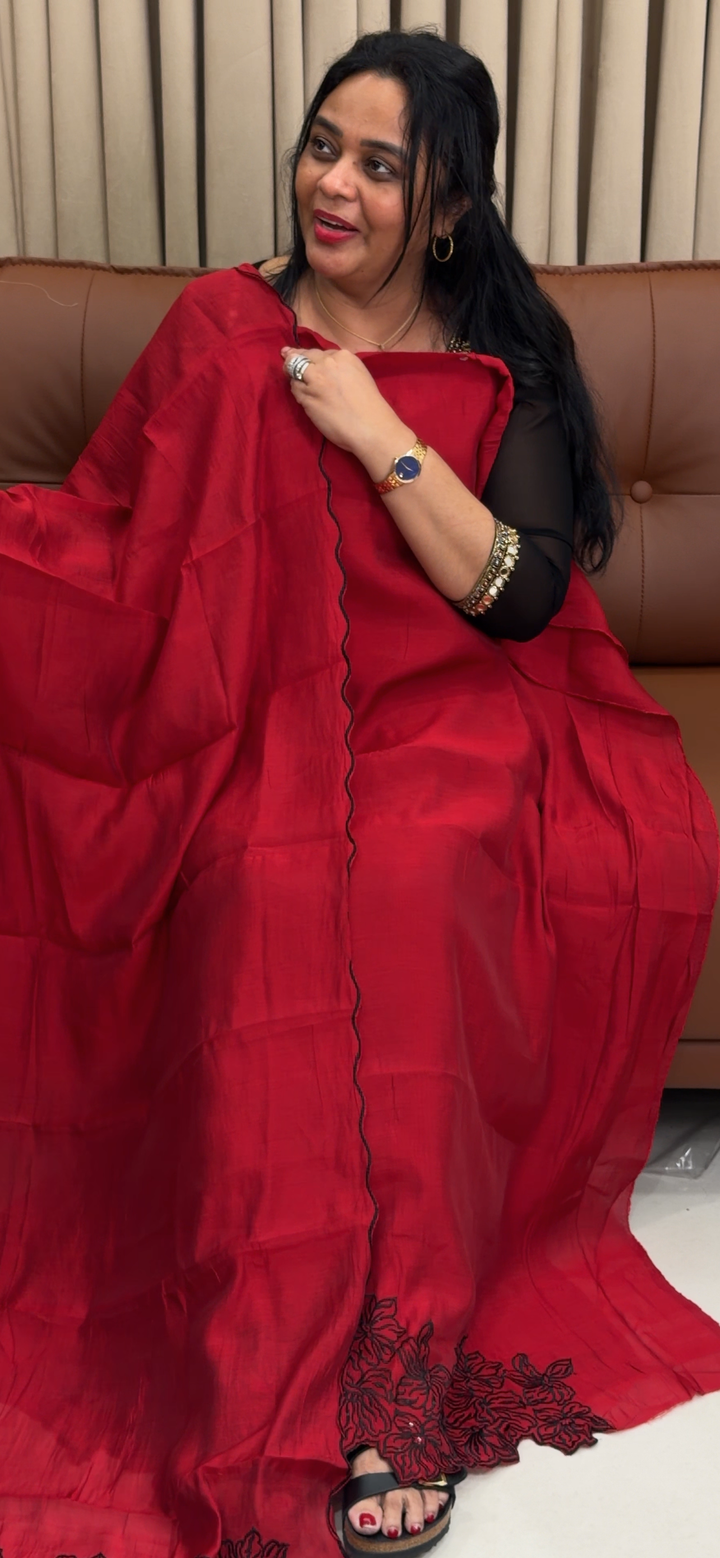 MUL CHANDERI UNSTITCHED SALWAR SUITS - NUWA - 1867