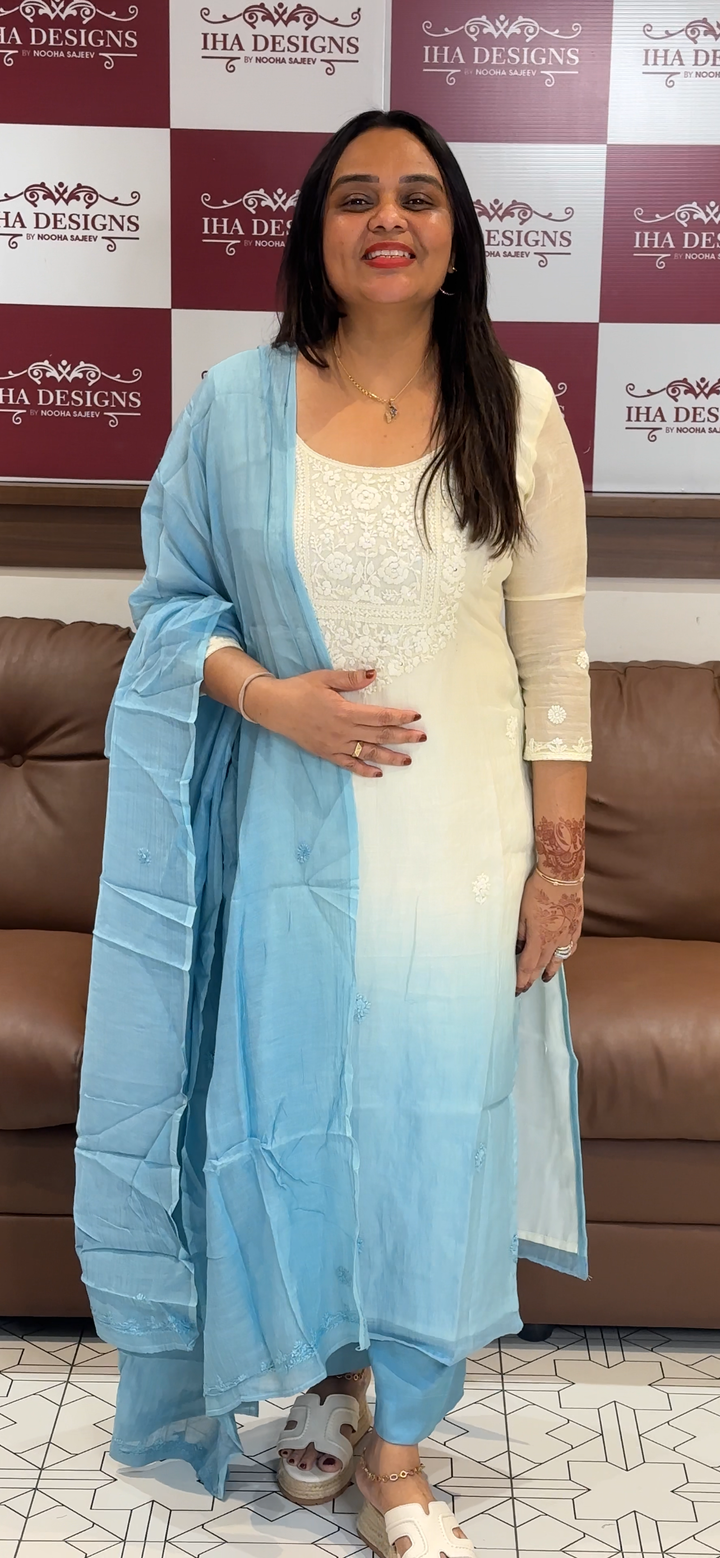 VISCOSE MUL CHANDERI UNSTITCHED SALWAR SUITS - NUWA - 750