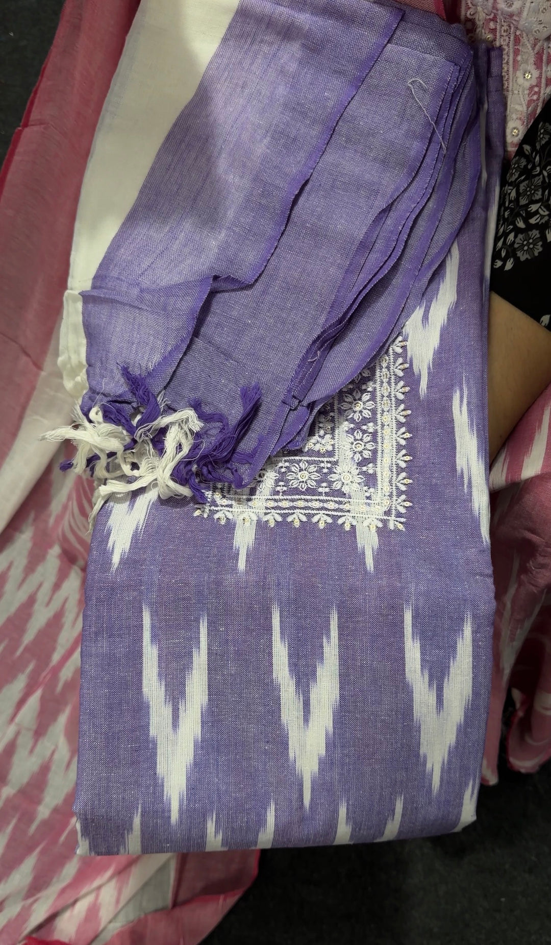 IKAT PRINTED UNSTITCHED SALWAR SUITS - NUWA - 2538