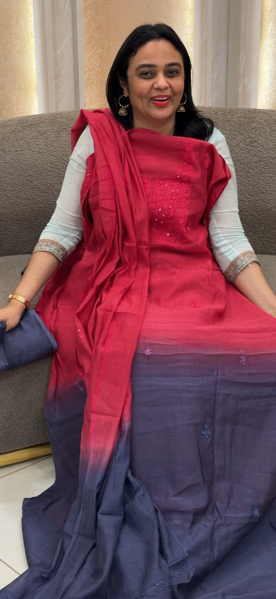 MUL CHANDERI  UNSTITCHED SALWAR SUITS - NUWA -1432