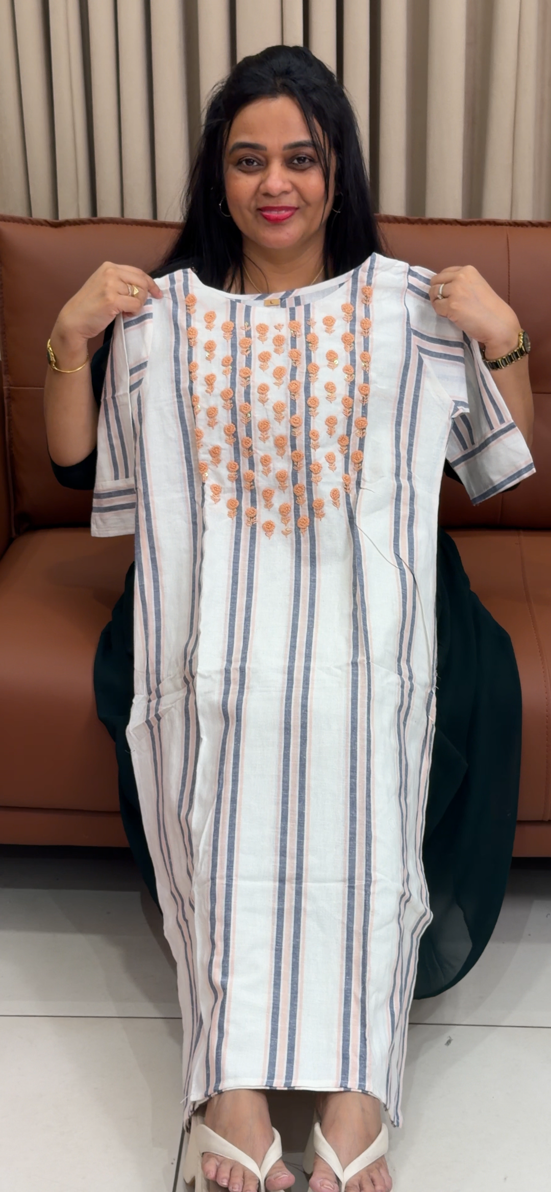 PRINTED COTTON LONG TOPS - NUWA - 1987
