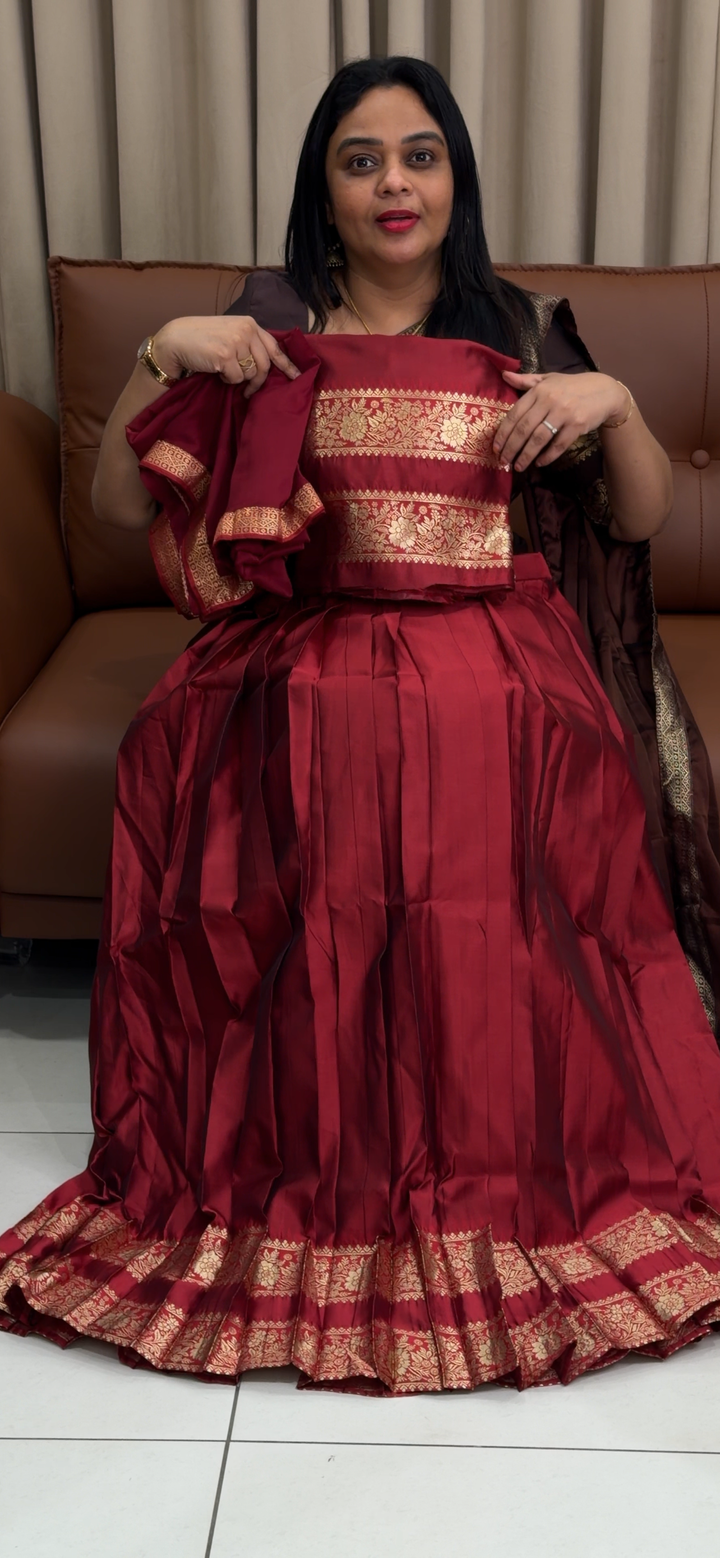 IN-HOUSE SEMI STITCHED DHAVANI SETS - NUWA - 1612
