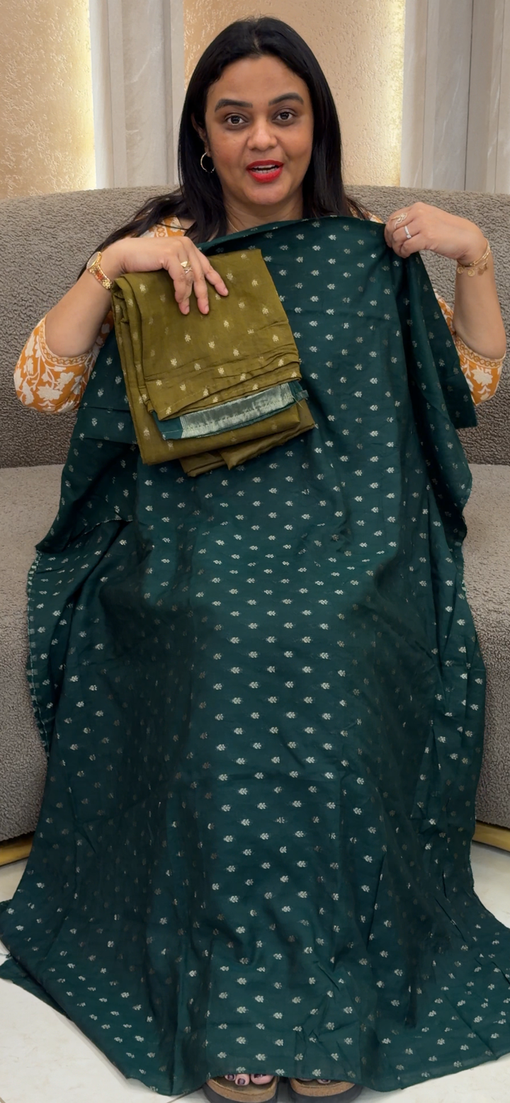 MUL CHANDERI UNSTITCHED SALWAR SUITS - NUWA-1160