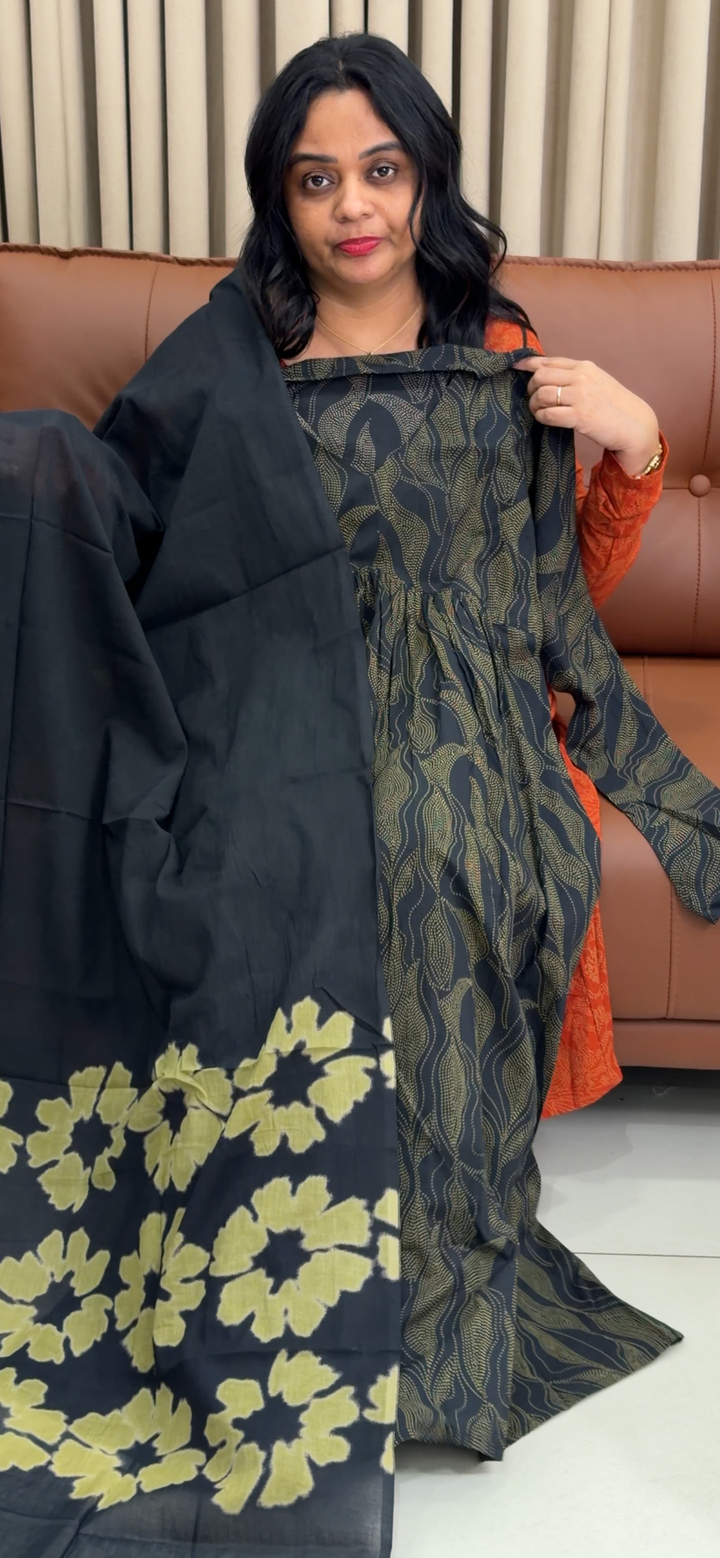 ALIYA CUT ALINE TOP AND DUPATTA - NUWA - 1790
