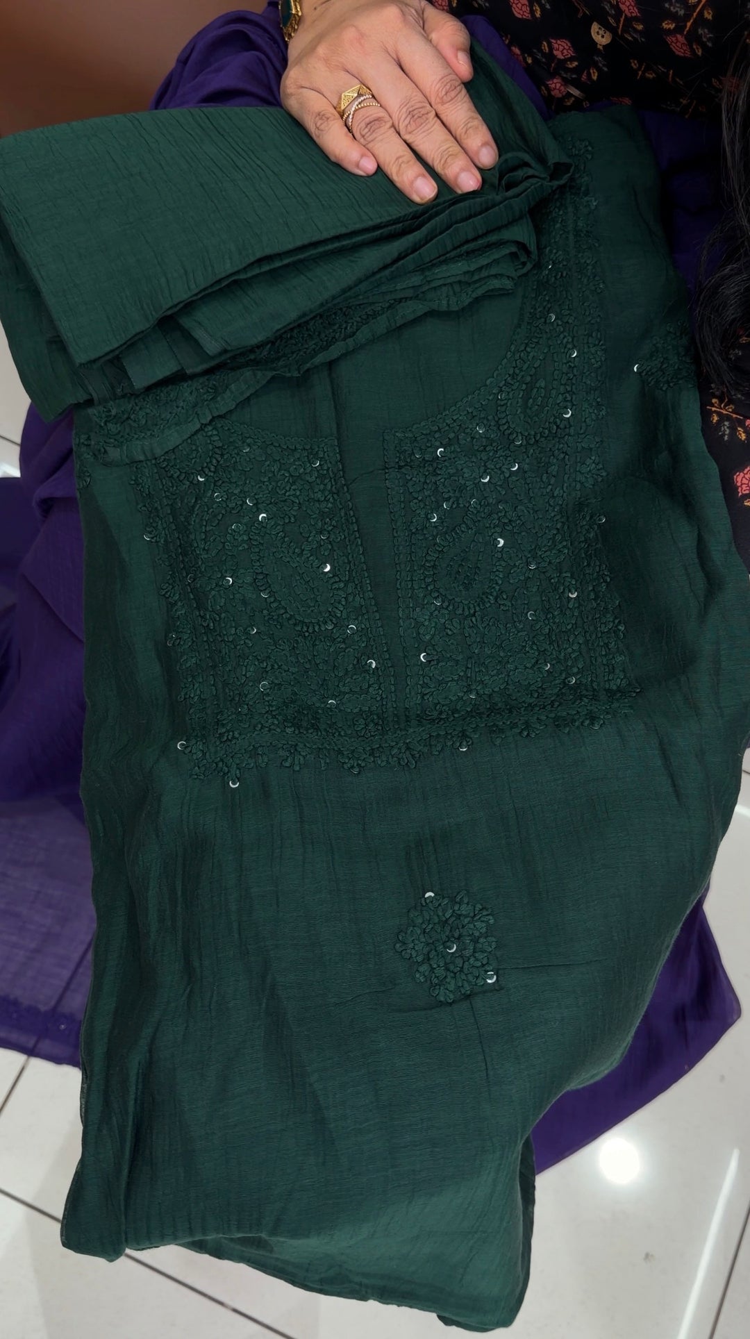 MALAI CHANDERI UNSTITCHED SALWAR SUITS - NUWA-1834